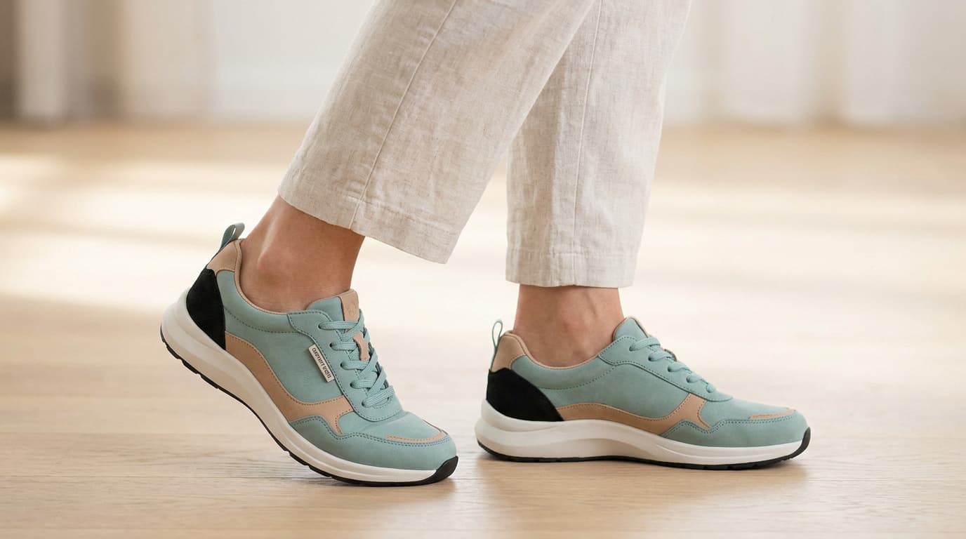 Chaussures orthopédiques pour femme aux pieds larges